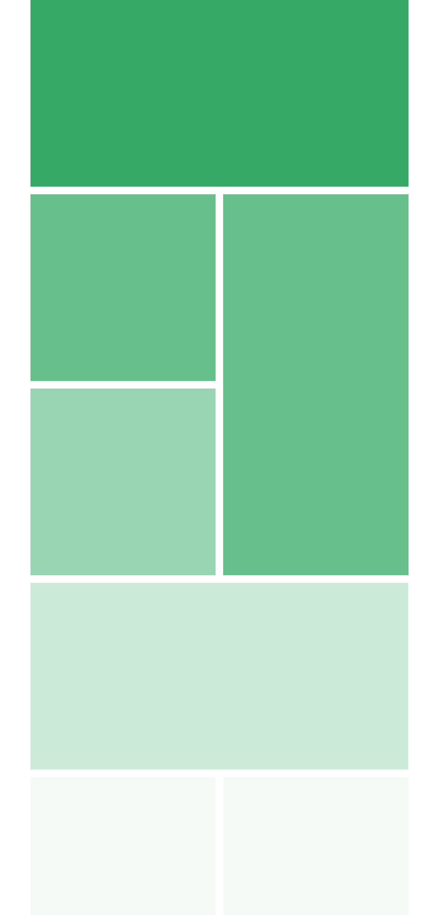 green blocks on a grid