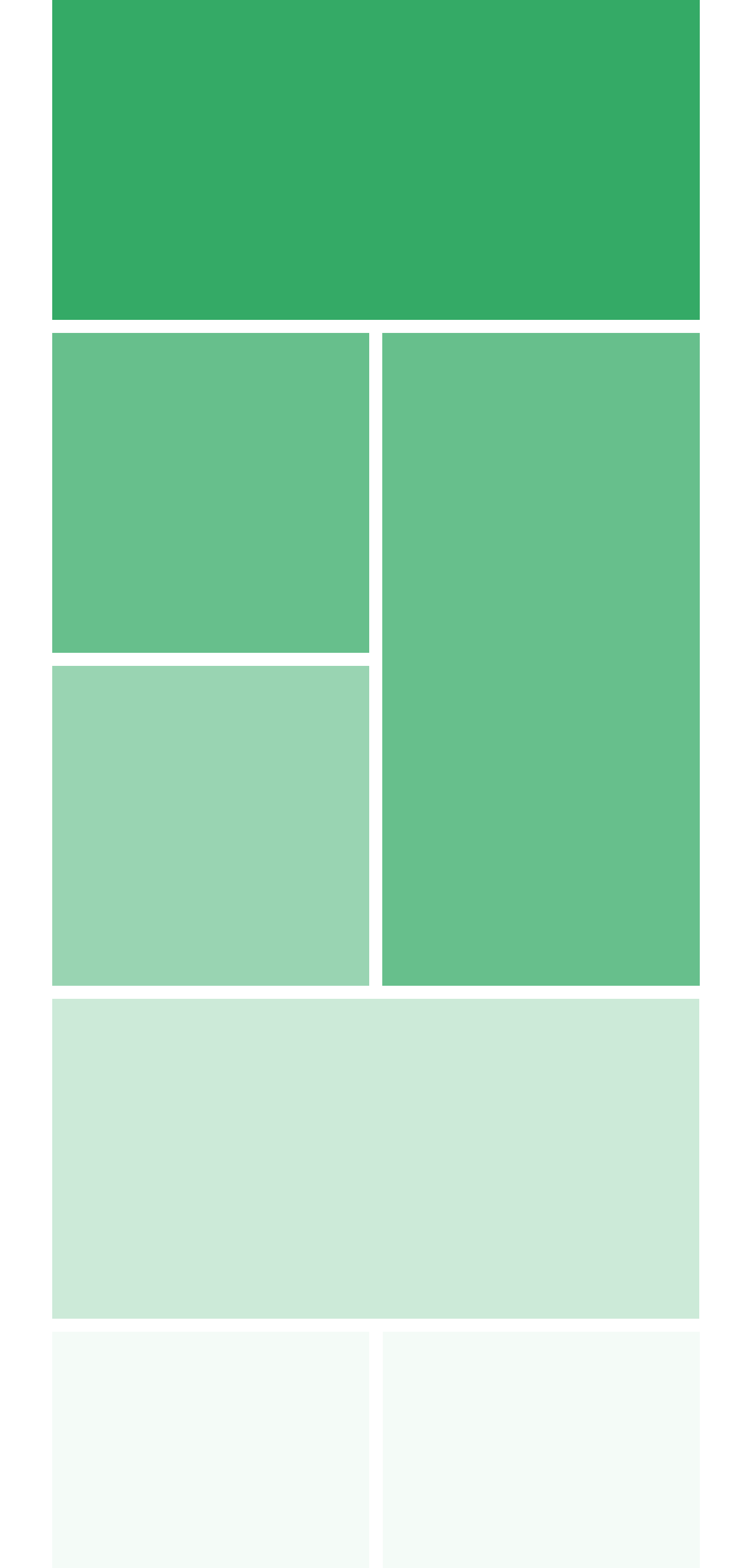 first grid of green squares