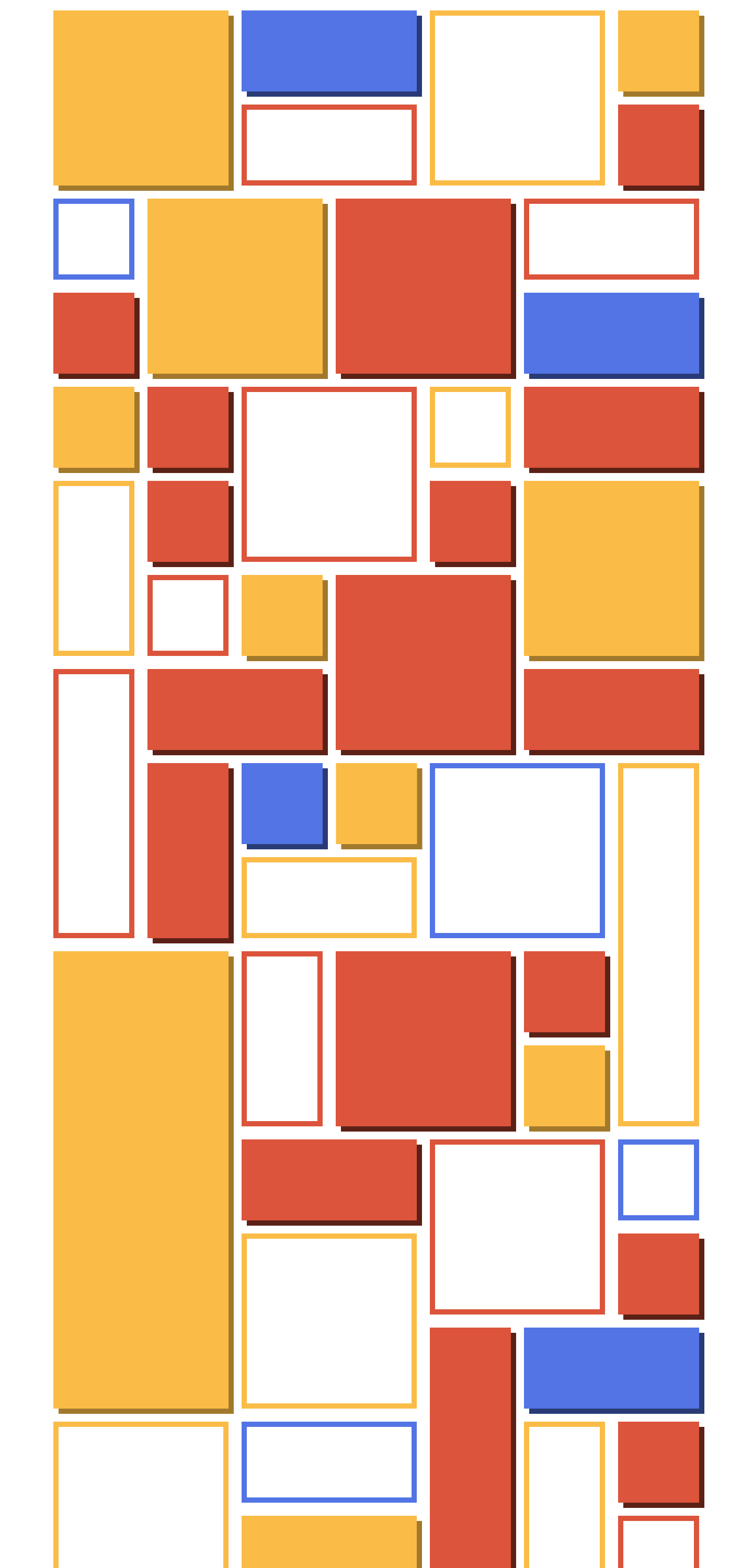 fourth grid of multicolored squares